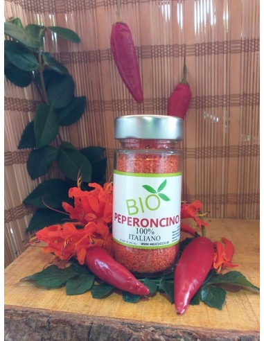 Peperoncino biologico calabrese in polvere 40 g - galluccio prodotti tipici calabresi