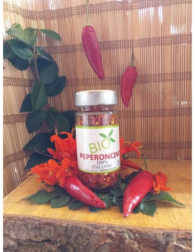 Peperoncino biologico calabrese contuso a scaglie 30 g - galluccio prodotti tipici calabresi