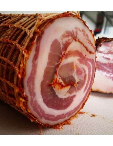 La Bontà della Pancetta Arrotolata calabrese ( 450/550 g ) - galluccio prodotti tipici calabresi