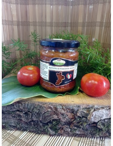 Un delizioso Battuto di pomodori secchi 180 g - galluccio prodotti tipici calabresi