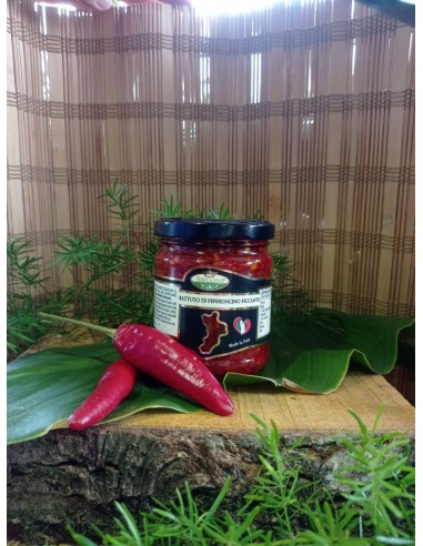 Battuto di peperoncino piccante 180 g - galluccio prodotti tipici calabresi